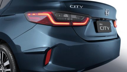 Protetor de para-choque lateral traseiro City Sedan Azul Cósmico