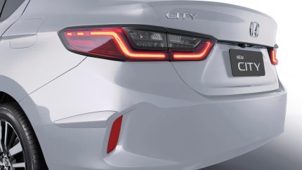 Protetor de para-choque lateral traseiro City Sedan Branco Topázio Perolizado