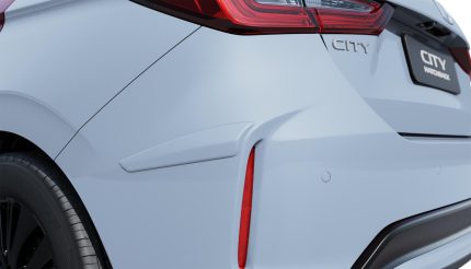 Protetor de para-choque lateral traseiro City Hatchback Cinza Grafeno