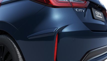Protetor de para-choque lateral traseiro City Hatch 2022 a 2024 Azul Cósmico
